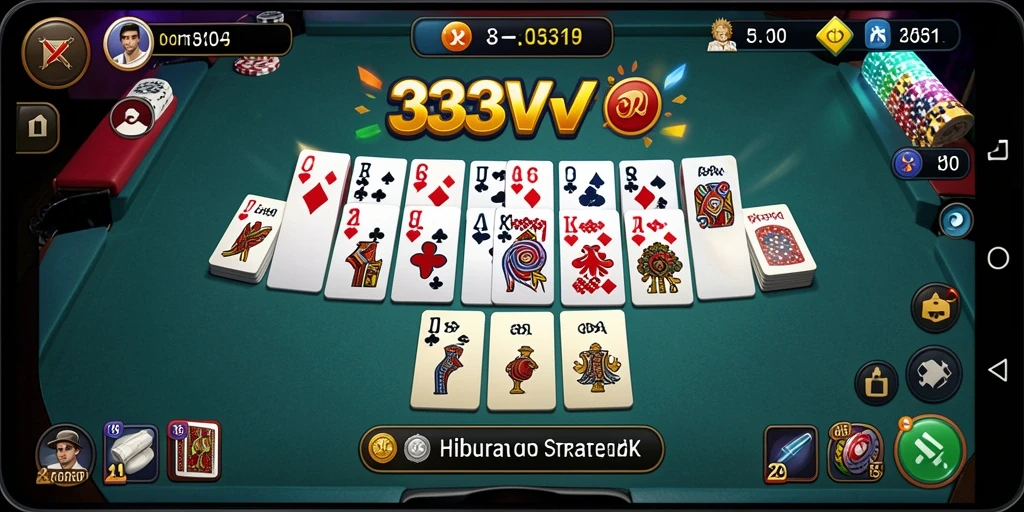 Tampilan screenshot dari gameplay domino 333V yang mendebarkan.