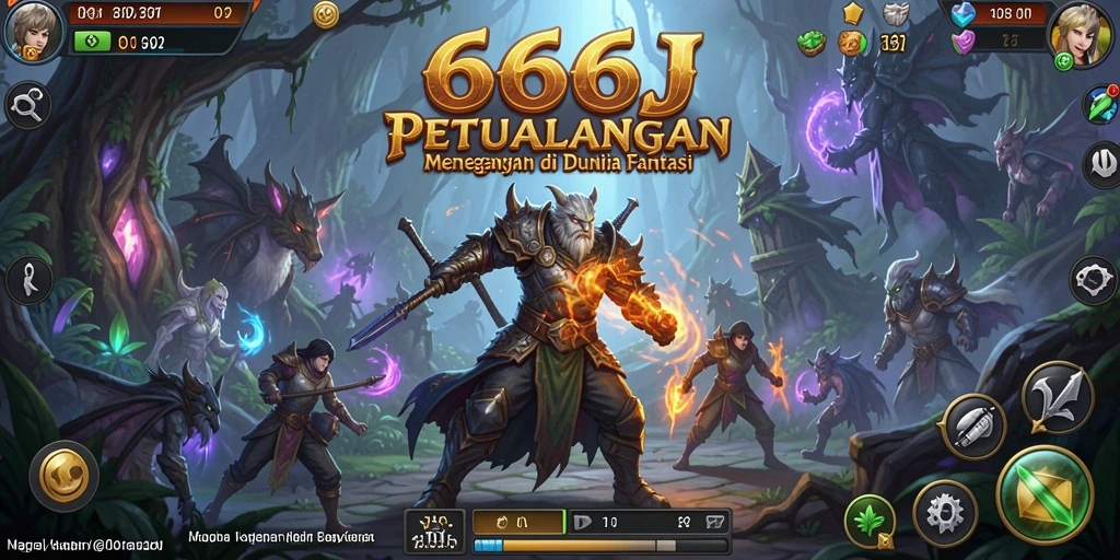 Tampilan menyerukan gameplay petualangan yang mendebarkan di 666J.