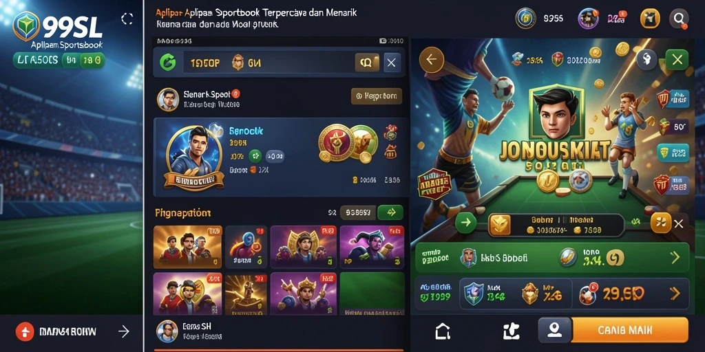 Tampilan menarik dari aplikasi 99SL di layar ponsel.