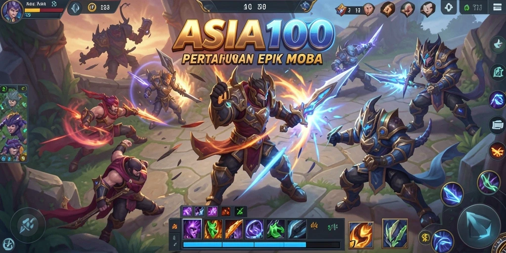 Gambar menarik dari gameplay MOBA ASIA100 yang penuh aksi.