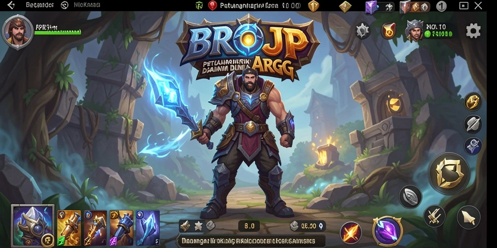 Tampilan vivid gameplay BROJP dengan pertarungan ARPG yang intens.