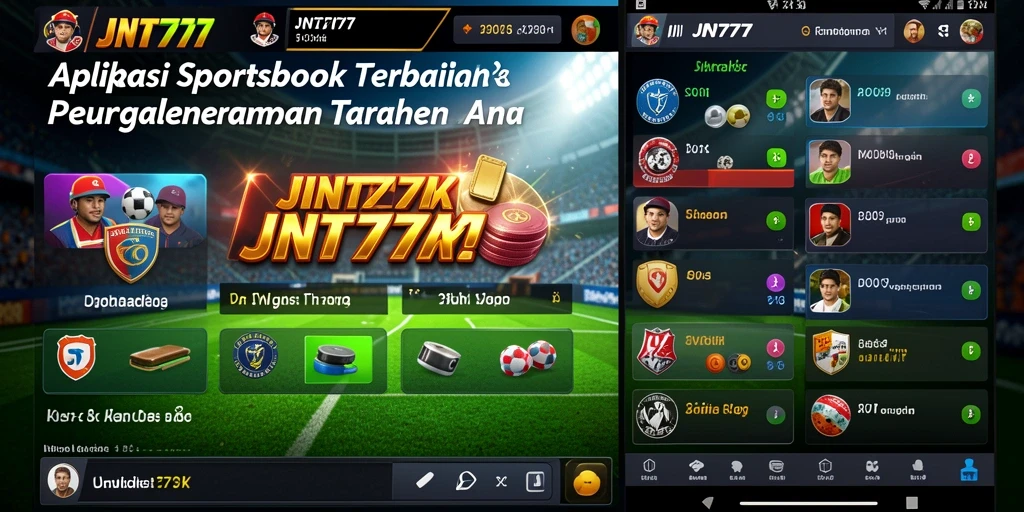 Tampilan utama JNT777 dengan berbagai pilihan taruhan olahraga.