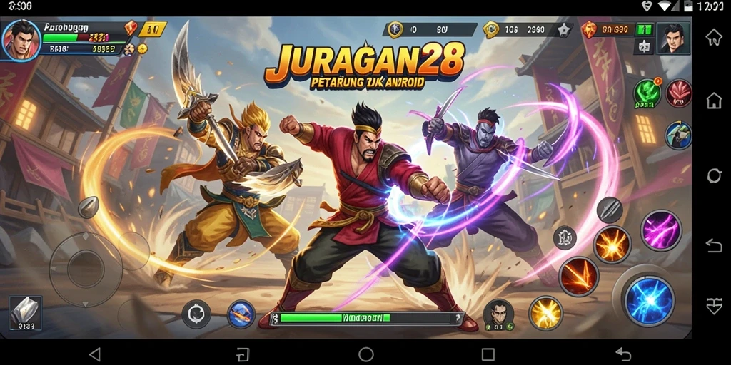 Tampilan gameplay <strong>JURAGAN28</strong> yang menarik dengan pertarungan intens.