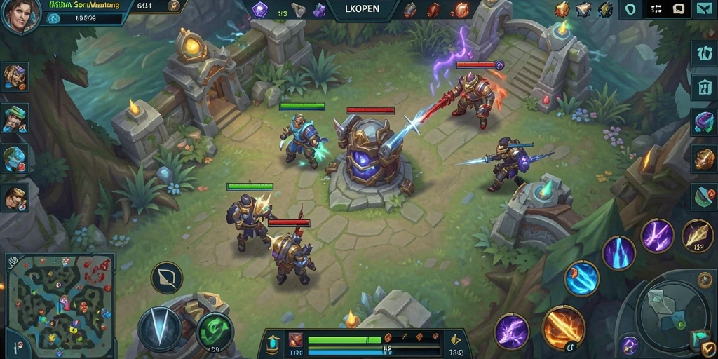 Lihat aksi seru dalam gameplay LKOPEN dengan karakter-karakter unik.