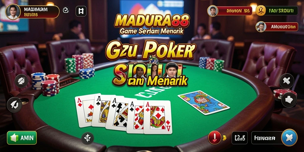 Tampilan seru gameplay poker di MADURA88.