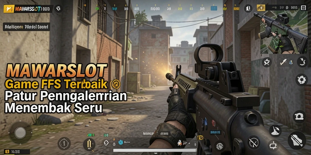 Tangkapan layar utama MAWARSLOT menampilkan momen intens saat bermain FPS.