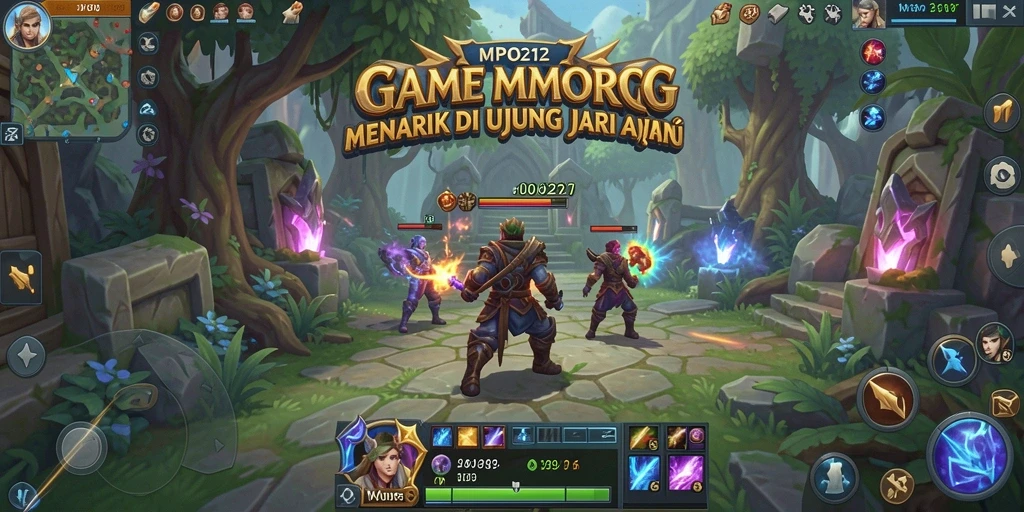 Screenshot MPO2121 menampilkan aksi seru dalam pertempuran MMORPG.