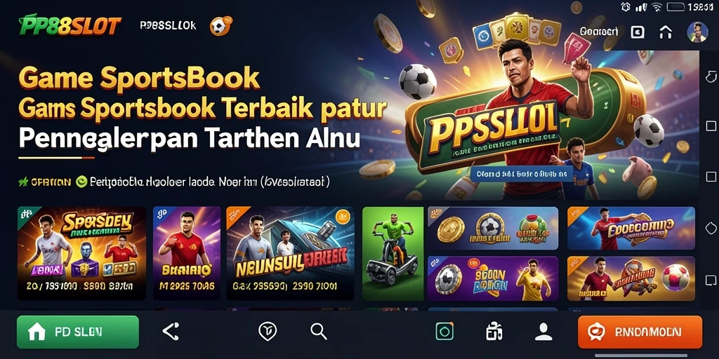 Tampilan utama dari gameplay Sportsbook PP8SLOT yang menarik.