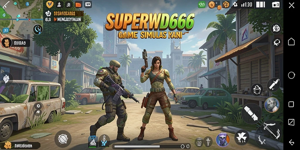 Tangkapan layar gameplay SUPERWD666 yang menunjukkan aksi simulasi yang menarik.